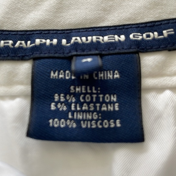 Ralph Lauren Golf Ivory & Brown Stretch Cotton Skirt - Picture 8 of 10